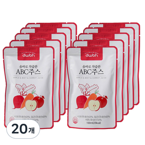 dwbh ABC주스, 100ml, 20개