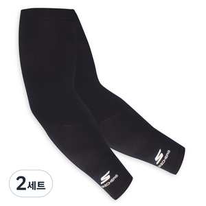 스케쳐스 자외선 차단 쿨토시, 블랙, 2세트