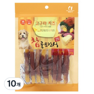 헬로도기 강아지 고구마치즈 육포 간식, 오리말이, 100g, 10개