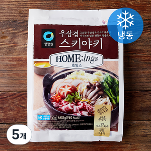 청정원 호밍스 우삼겹 스키야키 (냉동), 680g, 5개