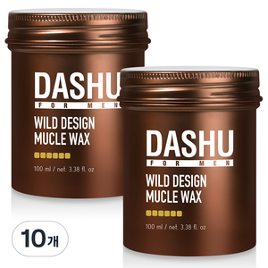다슈 포맨 프리미엄 와일드 디자인 머클 왁스, 100ml, 10개