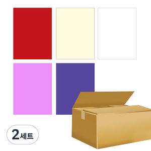 대원우드보드 칼라보드 E 5종 세트 600 x 900 mm, 5mm, 2세트