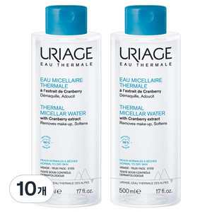 유리아쥬 미셀라 클렌징 워터, 500ml, 10개