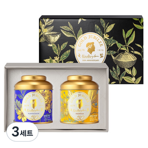 쌍계명차 골드주빌리 2종 세트, 3세트, 매화와작설 + 목련과캐모마일