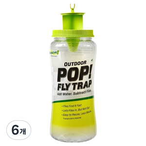 레스큐 파리 잡는 플라이트랩 재사용 리필가능 PFTR, 41g, 6개
