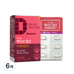다나음 액티브 활성형 엽산, 30정, 6개