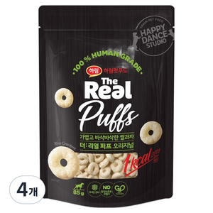 하림펫푸드더리얼 강아지 퍼프 쌀과자, 오리지널, 85g, 4개