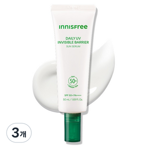 이니스프리 데일리 유브이 수분 장벽 선세럼 SPF50+ PA++++, 3개, 50ml