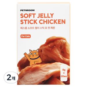 페스룸 소프트 젤리 스틱 포 캣 20p, 160g, 2개, 치킨