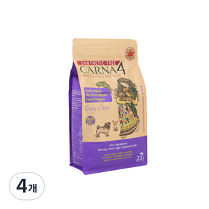 카르나4 전연령 강아지 이지츄 그레인프리 피쉬 사료, 청어+연어, 1kg, 4개