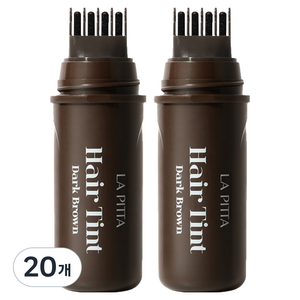 라피타 새치커버 헤어틴트 10ml, 다크브라운, 20개