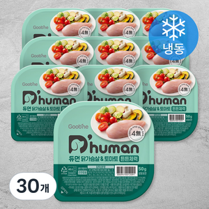 듀먼 전연령용 강아지 튼튼체력 화식사료, 닭, 50g, 30개
