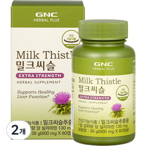 GNC 밀크시슬, 60정, 2개
