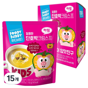 푸디버디 단호박크림스프, 150g, 15개