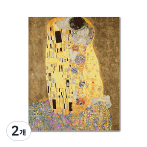 아디코 DIY 보석십자수 클림트의 입맞춤 40 x 50 cm BF12, 혼합색상, 2개