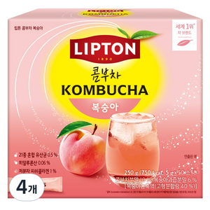 립톤 콤부차 복숭아, 5g, 4개, 50개입
