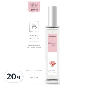더허브샵 블루밍피오니 오 드 뚜왈렛, 50ml, 20개