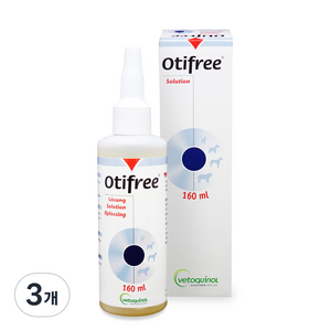 베토퀴놀 오티프리 귀세정제, 160ml, 3개