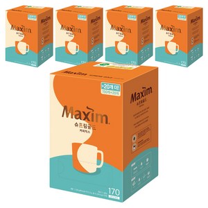 맥심 슈프림 골드 커피믹스, 13.5g, 170개입, 5개