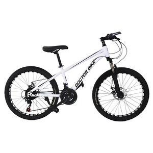 닥터바이크 F-24 ROCKET MTB 스틸 디스크 브레이크 14.8kg 신장 165~185cm, 멧화이트, 60.9cm(24인치)
