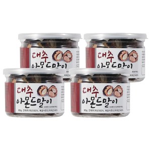 넛토리 대추아몬드말이, 80g, 4개