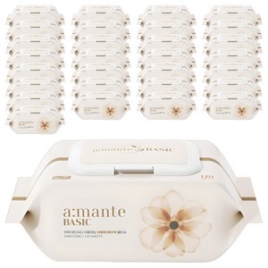 아망떼 베이직 엠보싱 물티슈 캡형, 40g, 120매, 40개