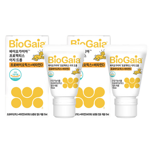 바이오가이아 프로텍티스 이지 드롭 프로바이오틱스 + 비타민D, 10ml, 2개