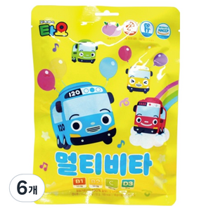 타요 유아용 멀티비타, 52g, 6개