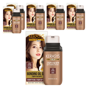 케라시스 컬러랩 고밀착 오일 염색제, 초코브라운, 6개