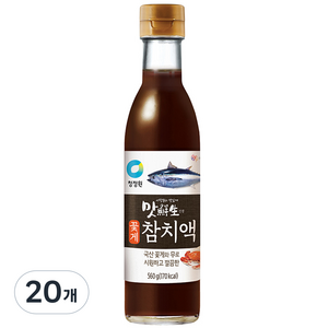 맛선생 꽃게 참치액, 560g, 20개
