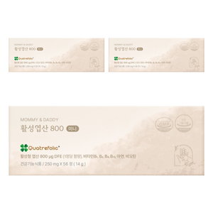 마미앤대디 활성엽산 800 미니 14g, 56정, 3개