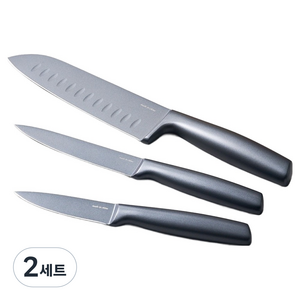 모던하우스 넌스틱 코팅 올스텐 칼 3종 세트, 2세트, 과도 + 멀티나이프 + 산도쿠