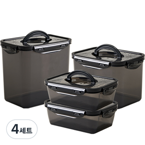 이지앤프리 뉴 담소 김치통 1.4L x 2p + 3.2L + 4.3L, 4세트, 1.4L 2개 + 3.2L 1개 + 4.3L 1개