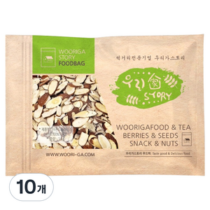 우리가스토리 아몬드 슬라이스, 1kg, 10개