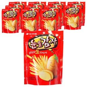 오리온 눈을감자 스낵, 56g, 12개