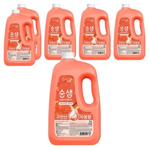 순샘 구연산 자몽향 주방세제, 6개, 3L
