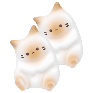 아가플러스 폭신 마시멜로우 고양이 스퀴시 피규어 랜덤 발송, 2개