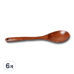 옻칠 원목 볶음스푼 대, 6개