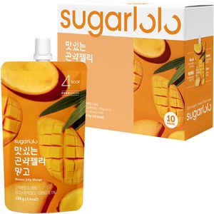 슈가로로 맛있는 곤약젤리 망고, 150g, 10개