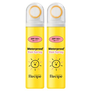 레시피 워터프루프 선스프레이 SPF50+ PA++++, 2개, 80ml