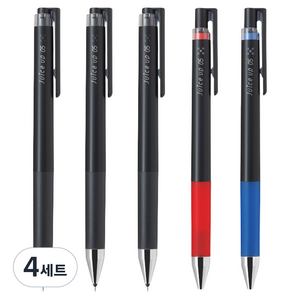 파이롯트 쥬스업 볼펜 0.5mm 5p 세트, 4세트, 블랙(3p) + 블루(1p) + 레드(1p)