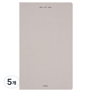 대시앤도트 도큐모먼트 위클리 플래너, 02 페블 그레이, 5개
