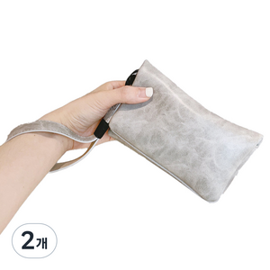 알로데 디지털 카메라 미니 포켓 파우치 스트랩, TYPE15그레이, 2개