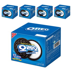 오레오 화이트 샌드위치 쿠키, 600g, 5개