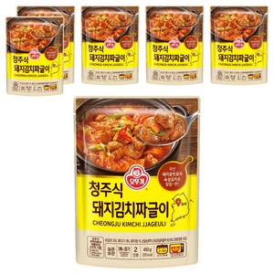 오뚜기 청주식 돼지김치짜글이, 450g, 6개