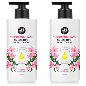 온더바디 너리싱 바디로션 체리블라썸, 400ml, 2개