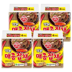오뚜기 옛날매콤잡채 봉지 77.5g, 16개