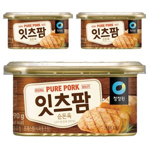청정원 잇츠팜 햄통조림, 190g, 3개