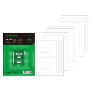 폼텍 화일 인덱스용 라벨지 LQ-3629, 12칸, 120개