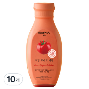 몽크슈 저당 토마토 케찹, 300g, 10개
